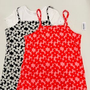 Old Navy Girls Dresses - Red and Black Floral w/ tee